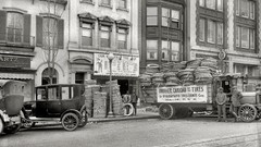 Vintage monochrome USA historic