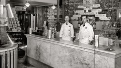 Vintage monochrome USA historic