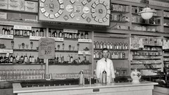 Vintage monochrome USA historic