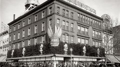 Vintage monochrome USA historic