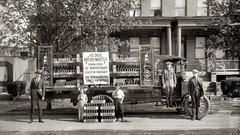 Vintage monochrome USA historic