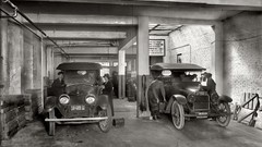 Vintage monochrome USA historic