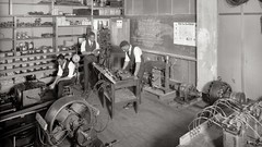 Vintage monochrome USA historic