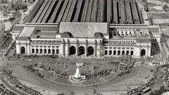 Vintage monochrome USA historic