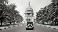 Vintage monochrome USA historic