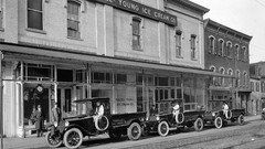 Vintage monochrome USA historic