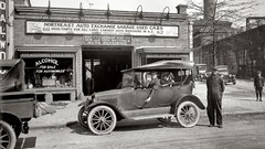 Vintage monochrome USA historic