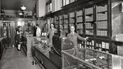 Vintage monochrome USA historic