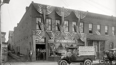 Vintage monochrome USA historic