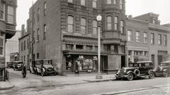 Vintage monochrome USA historic