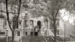 Vintage monochrome USA historic