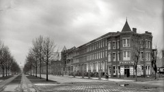 Vintage monochrome USA historic