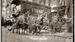 Vintage monochrome USA historic new york city