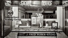 Vintage monochrome USA Stores historic