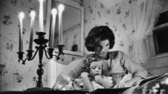 Vintage reading grayscale monochrome