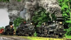 Vintage steam trains