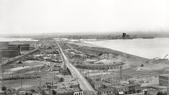 Vintage USA historic grayscale