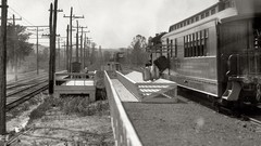 Vintage USA mail historic trains train stations train car
