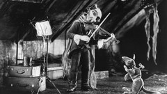 Violinist grayscale Animated Movies Rider on the Bucket