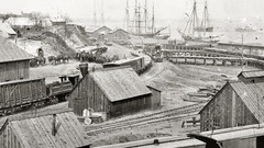 Virginia railroad yard and