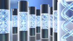 Virus glass Containers abstract