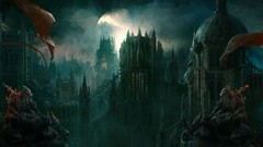 Vista castle cityscapes artwork digital art castlevania lords 