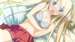 Visual novels striped lingerie