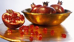 Vitamins fruits fresh strong pomegranate