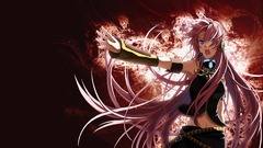 vocaloid Anime anime girls megurine luka pink hair blue eyes