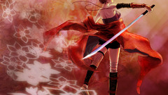 Vocaloid back Flowers samurai