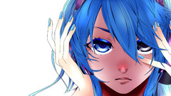 Vocaloid blue eyes hair