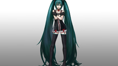 Vocaloid gloves dress stockings