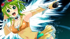 Vocaloid goggles green hair