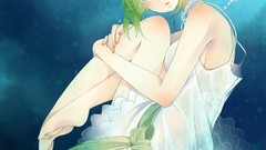 Vocaloid green hair Megpoid