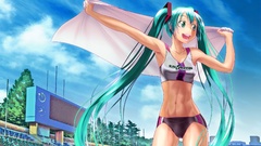 Vocaloid hatsune miku green