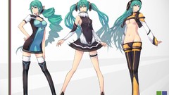 Vocaloid hatsune miku green