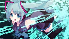 Vocaloid hatsune miku green