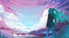 Vocaloid hatsune miku green