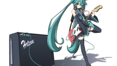 Vocaloid hatsune miku guitars