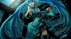 Vocaloid hatsune miku guitars