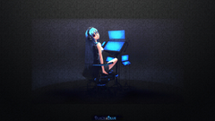 Vocaloid hatsune miku headphones