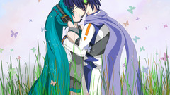Vocaloid hatsune miku kissing