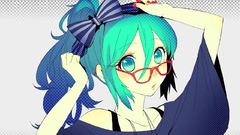 Vocaloid hatsune miku meganekko