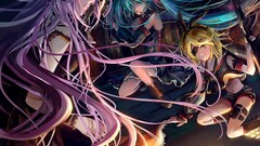 vocaloid hatsune miku megurine luka kagamine rin anime girls