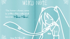 Vocaloid hatsune miku notes
