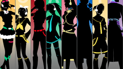 Vocaloid hatsune miku silhouettes