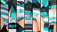 Vocaloid hatsune miku striped