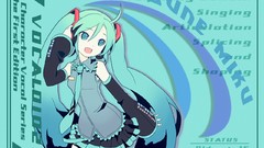 Vocaloid hatsune miku thigh