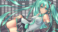 Vocaloid hatsune miku twintails