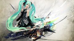 Vocaloid hatsune miku twintails